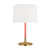 Visual Comfort Studio Monroe One Light Table Lamp in Burnished Brass - KST1041BBSCRL1