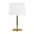 Visual Comfort Studio Monroe One Light Table Lamp in Burnished Brass - KST1041BBSGRN1