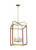 Visual Comfort Studio Hadley Six Light Lantern in Time Worn Brass - LC1156TWB