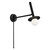 Visual Comfort Studio Nodes One Light Wall Sconce in Midnight Black - KW1021MBK Visual Comfort Studio Nodes One Light Wall Sconce in Midnight Black - KW1021MBK