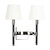 Visual Comfort Studio Katie Two Light Wall Sconce in Polished Nickel - LW1022PN