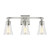 Visual Comfort Studio Monterro Three Light Vanity in Satin Nickel - VS24703SN