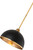 Z-Lite Landry One Light Pendant in Matte Black + Rubbed Brass - 1004P14-MB-RB
