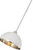 Z-Lite Landry One Light Pendant in Matte White + Brushed Nickel - 1004P14-MW-BN