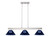 Z-Lite Cobalt Three Light Billiard in Brushed Nickel - 152BN-ARDB