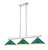 Z-Lite Cobalt Three Light Billiard in Brushed Nickel - 152BN-MDG