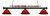 Z-Lite Shark Three Light Billiard in Matte Black - 170MB-PRD