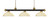 Z-Lite Riviera Three Light Billiard in Bronze + Satin Gold - 200-3BRZ+SG-DGM14