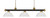 Z-Lite Riviera Three Light Billiard in Bronze + Satin Gold - 200-3BRZ+SG-DWL14