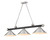 Z-Lite Cordon Three Light Billiard in Matte Black + Brushed Nickel - 2306-3MB-BN-BN15