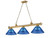 Z-Lite Cordon Three Light Billiard in Rubbed Brass - 2306-3RB-ARDB