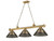 Z-Lite Cordon Three Light Billiard in Rubbed Brass - 2306-3RB-ARS