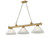 Z-Lite Cordon Three Light Billiard in Rubbed Brass - 2306-3RB-AWL14