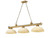 Z-Lite Cordon Three Light Billiard in Rubbed Brass - 2306-3RB-DGM14