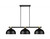 Z-Lite Bronte Three Light Billiard in Matte Black + Rubbed Brass - 1955-3MB-RB-D13MB Z-Lite Bronte Three Light Billiard in Matte Black + Rubbed Brass - 1955-3MB-RB-D13MB