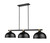 Z-Lite Bronte Three Light Billiard in Matte Black + Rubbed Brass - 1955-3MB-RB-D13MB Z-Lite Bronte Three Light Billiard in Matte Black + Rubbed Brass - 1955-3MB-RB-D13MB