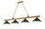 Z-Lite Cordon Four Light Billiard in Rubbed Brass - 2306-4RB-MB15