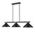 Z-Lite Bronte Three Light Billiard in Matte Black + Rubbed Brass - 1955-3MB-RB-MMB Z-Lite Bronte Three Light Billiard in Matte Black + Rubbed Brass - 1955-3MB-RB-MMB