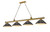 Z-Lite Cordon Four Light Billiard in Rubbed Brass - 2306-4RB-SBRZ