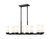 Z-Lite Danica Eight Light Linear Chandelier in Matte Black - 3044-8L-MB