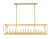 Z-Lite Easton 13 Light Linear Chandelier in Rubbed Brass - 3038-13L-RB