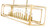 Z-Lite Easton 13 Light Linear Chandelier in Rubbed Brass - 3038-13L-RB