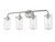 Z-Lite Delaney Four Light Vanity in Brushed Nickel - 471-4V-BN