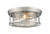 Z-Lite Clarion Three Light Flush Mount in Brushed Nickel - 493F3-BN