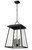 Z-Lite Broughton Four Light Outdoor Chain Mount Ceiling Fixture in Black - 521CHXL-BK