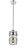 Z-Lite Dealey One Light Pendant in Chrome - 6010MP-CH