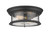 Z-Lite Sonna Two Light Flush Mount in Matte Black - 727F13-MB