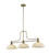 Z-Lite Melange Three Light Billiard in Heritage Brass - 725-3HBR-DGM14