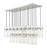 Z-Lite Fontaine 23 Light Linear Chandelier in Brushed Nickel - 7002P5-23L-BN