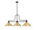 Z-Lite Melange Three Light Billiard in Matte Black - 725-3MB-MSG Z-Lite Melange Three Light Billiard in Matte Black - 725-3MB-MSG