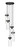 Z-Lite Fontaine Five Light Chandelier in Matte Black - 7002P5-5R-MB