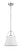 Z-Lite Z-Studio One Light Pendant in Matte White + Brushed Nickel - 726P-MW+BN