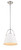 Z-Lite Z-Studio One Light Pendant in Matte White + Brushed Nickel - 726P-MW+BN