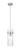 Z-Lite Fontaine One Light Pendant in Brushed Nickel - 7002P5-ROD-BN