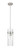 Z-Lite Fontaine One Light Pendant in Brushed Nickel - 7002P5-ROD-BN