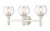 Z-Lite Sutton Three Light Vanity in Brushed Nickel - 7502-3V-BN