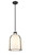 Z-Lite Pearson One Light Pendant in Matte Black - 818-12MB