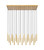 Z-Lite Forest LED Linear Chandelier in Modern Gold - 919MP12-23L-MGLD-LED