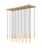 Z-Lite Forest LED Linear Chandelier in Modern Gold - 919MP12-23L-MGLD-LED