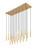 Z-Lite Forest LED Linear Chandelier in Modern Gold - 919MP12-23L-MGLD-LED