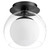 Quorum 3626 Ceiling Mounts One Light Ceiling Mount in Matte Black - 3626-9-59