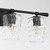 Quorum Goodwin Three Light Vanity in Matte Black - 5204-3-59