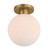 Minka-Lavery Fenton One Light Flush Mount in Legacy Brass - 2995-732