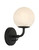 Minka-Lavery Whitehall One Light Vanity in Dark Matte Black - 3791-899