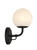Minka-Lavery Whitehall One Light Vanity in Dark Matte Black - 3791-899