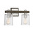 Savoy House Halifax Two Light Bath Bar in Satin Nickel with Gray Wood - 8-1255-2-165